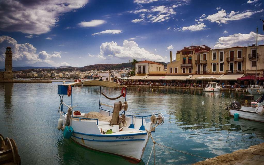 Sea View Cozy Studio Near Center Of Rethymno Town 外观 照片