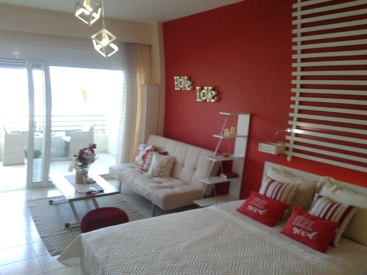 Sea View Cozy Studio Near Center Of Rethymno Town 外观 照片